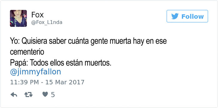 tuit graciosos sobre cementerio