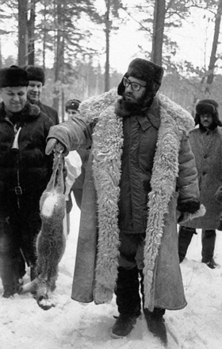  Fidel Castro cazando en Rusia