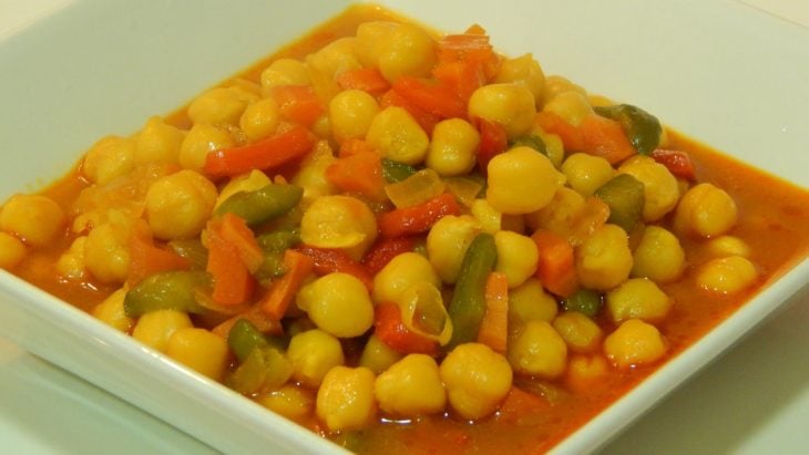 garbanzos vegetarianos