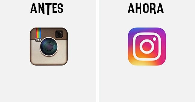 instagram Cómo han cambiado los logotipos más famosos antes y después