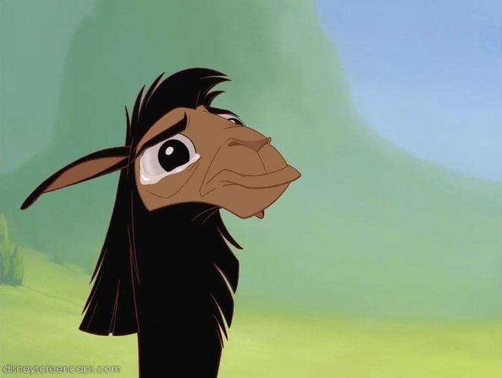 kuzco llama llorando