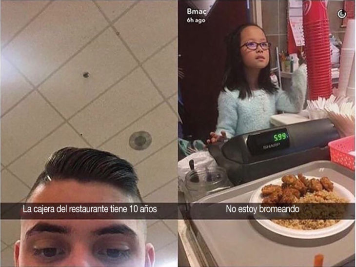 snapchat de niña cajera