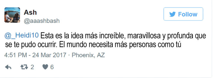 tuit sobre una maravillosa idea