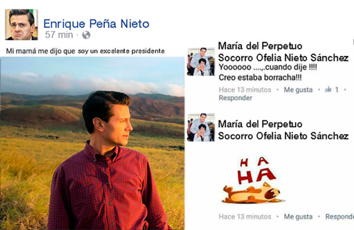 estado de facebook gracioso sobre peña nieto