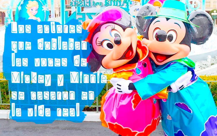 mickey y minnie en disneylandia