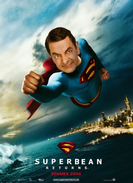 superman superbean Mr bean photoshop