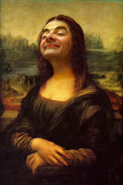 la mona lisa Mr bean photoshop