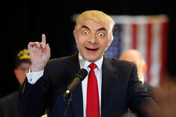 donald trump Mr bean photoshop