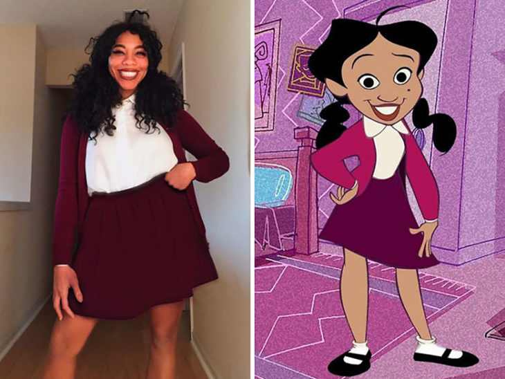 chica disfrazada de penny proud de the proud family