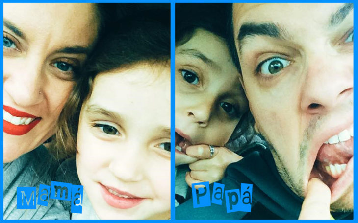 diferencia de selfie entre papá y mamá