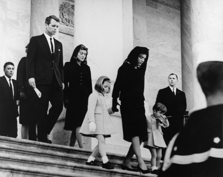 JFK Funeral blanco y negro