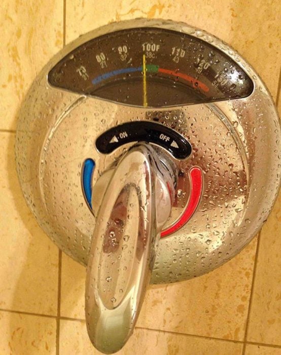 termómetro de ducha