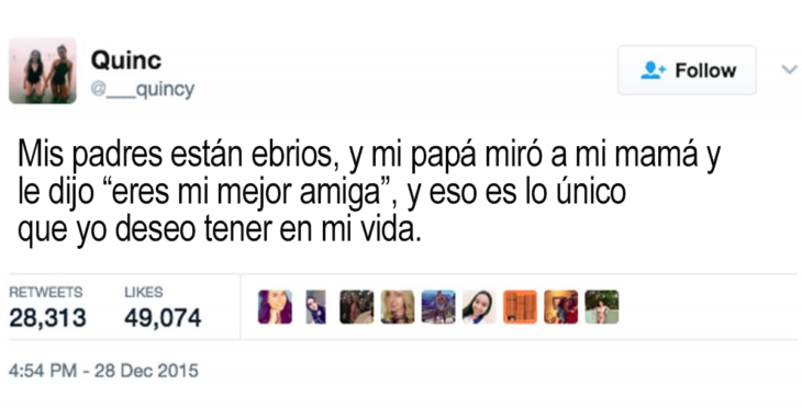 tuit sobre padres que son amigos