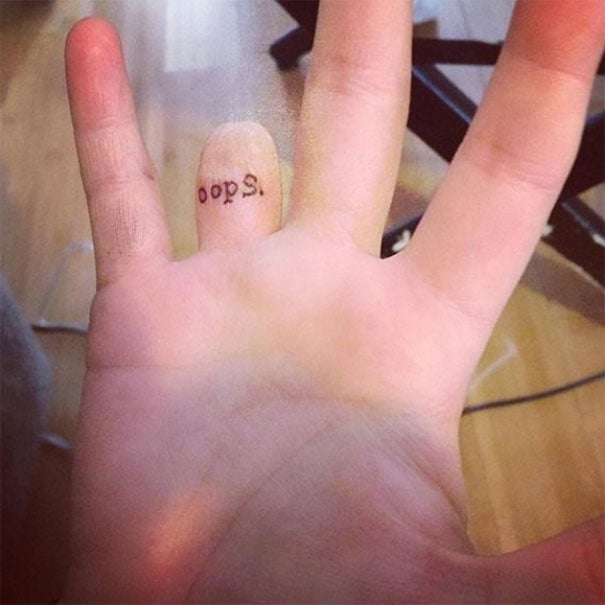tatuaje en dedo amputado: ups 