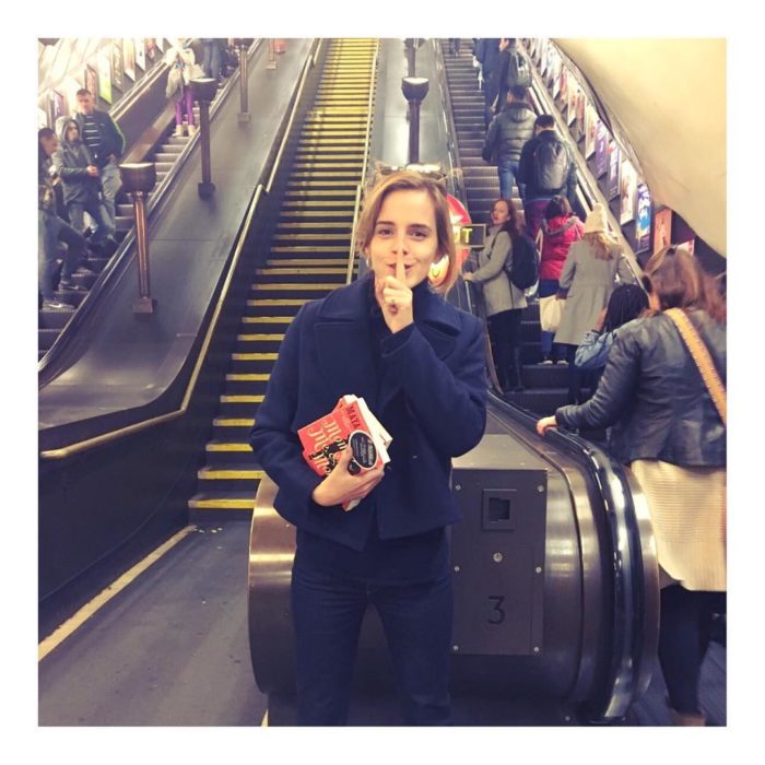 emma watson en el metro 