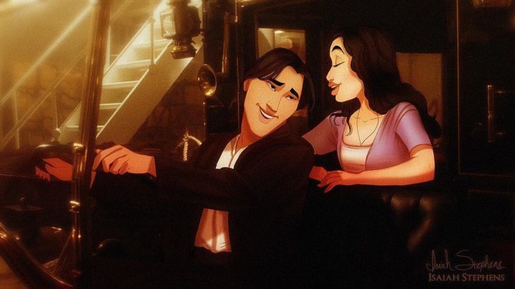 mulan y shang escena titanic carruaje 