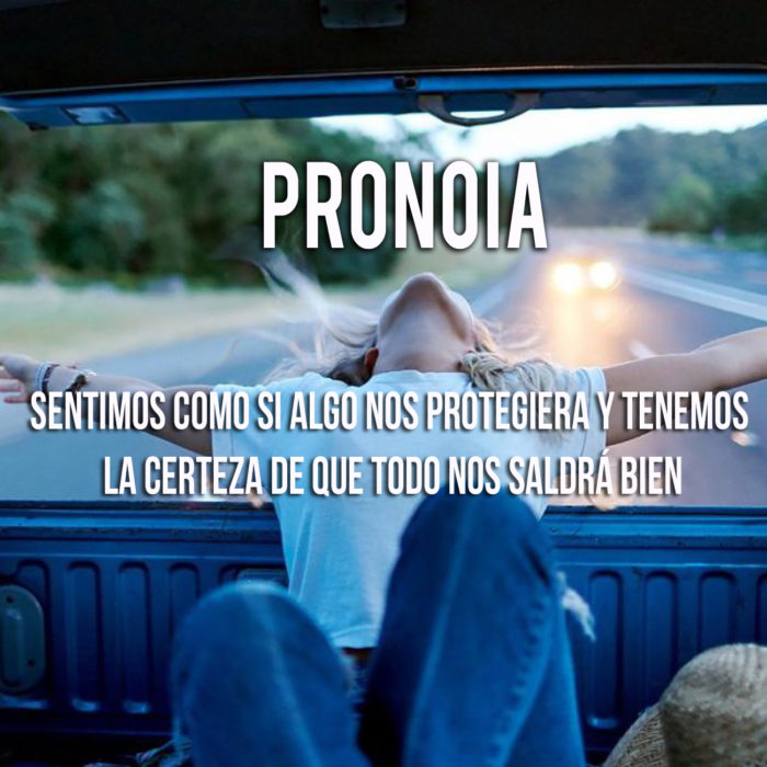 imagen que explica el significado de la palabra pronoia