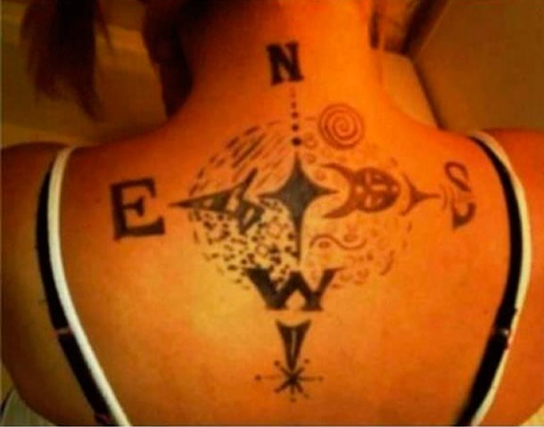 Fails tatuajes - norte, oeste, este y sur