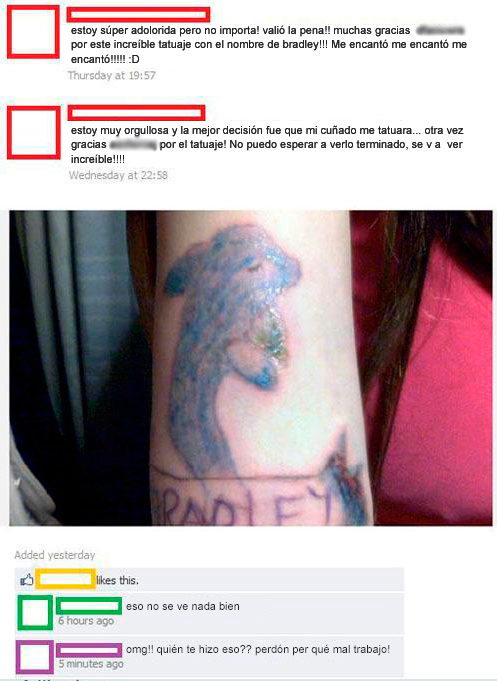 Fails tatuajes - delfín feo 