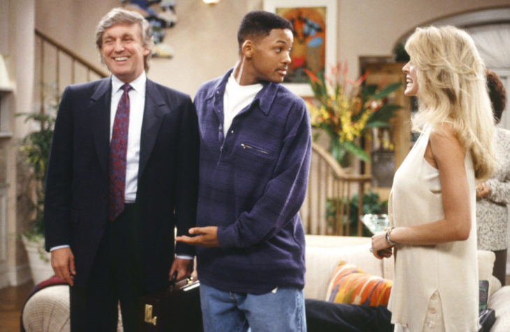 Trump con el príncipe del rap 1994