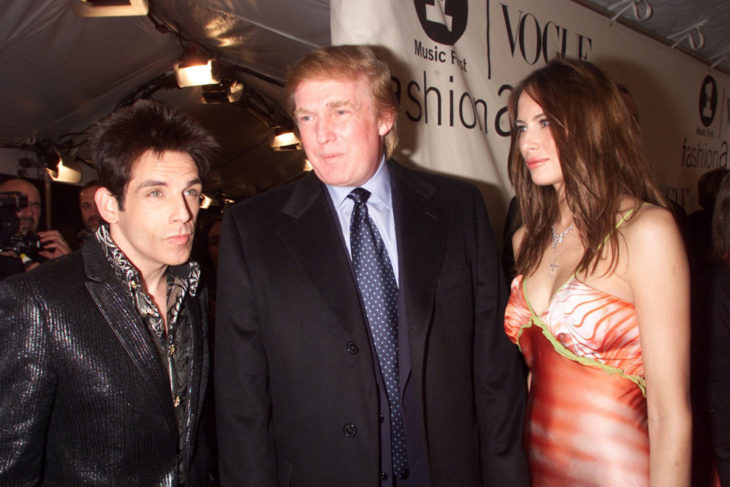 Trump y Melania conversando con Zoolander