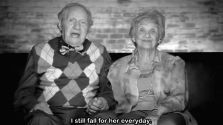 abuelos pareja amor eterno