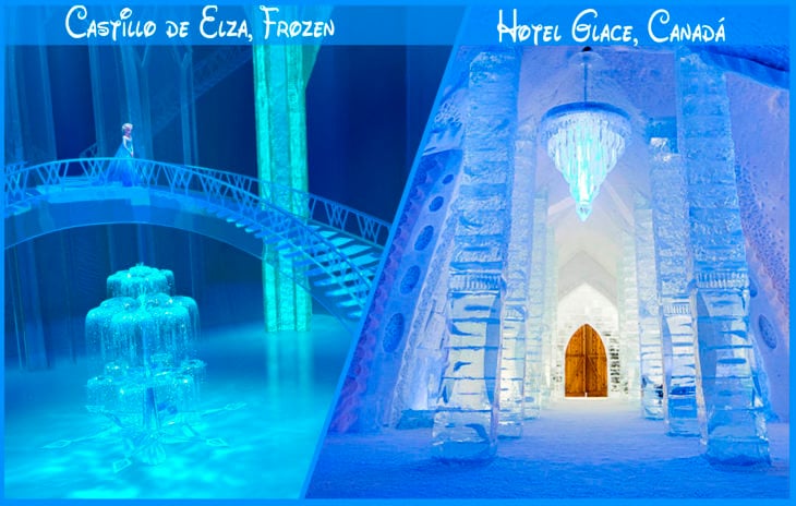 castillo de frozen real y de disney