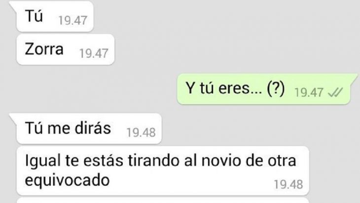 whatss app conversación novio