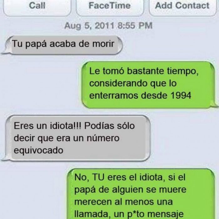 se murio el padre mensaje