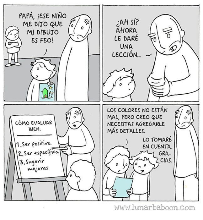 comic sobre críticas constructivas 