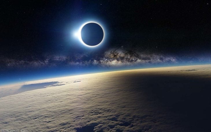 eclipse solar visto desde satélite