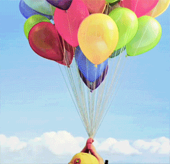 globos de helio Up aventura de altura niño gordo