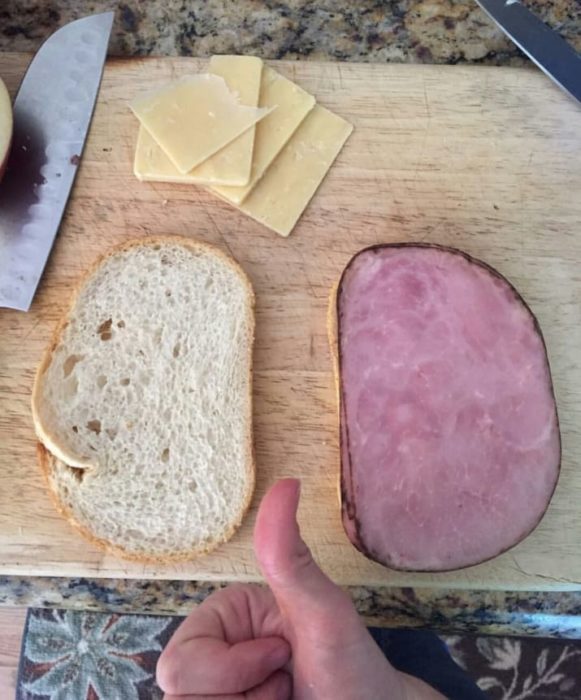 emparedado con jamó perfecto