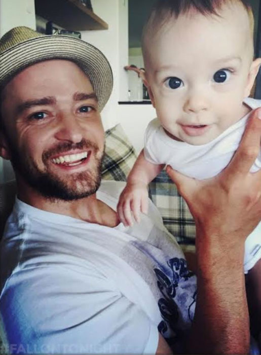  Justin Timberlake y su hijo