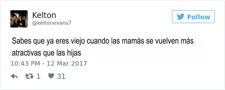 tuit sobre mamás más atractivas que las hijas