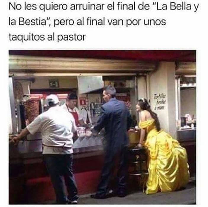 meme hambre bella bestia