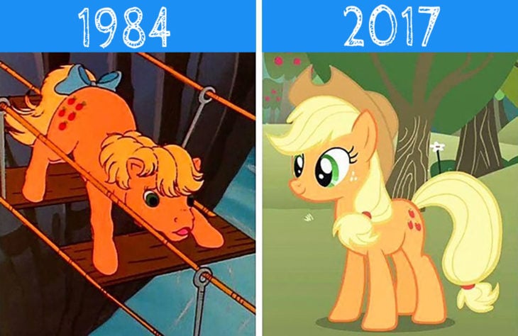 mi pequeño pony antes y después