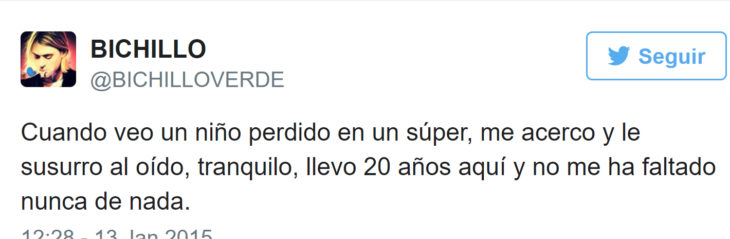 tuit sobre broma a niño perdido en supermercado