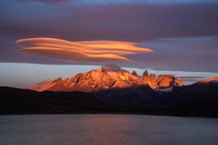 Nubes sobre el Parque Nacional Paine