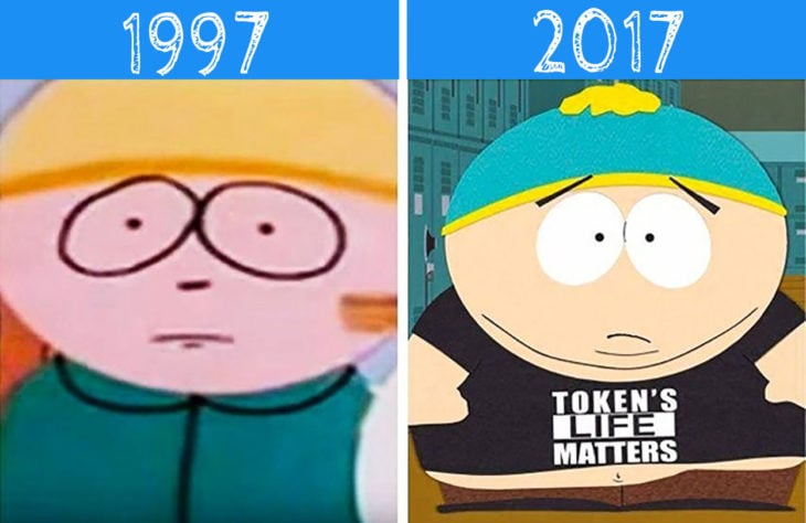 south park antes y después