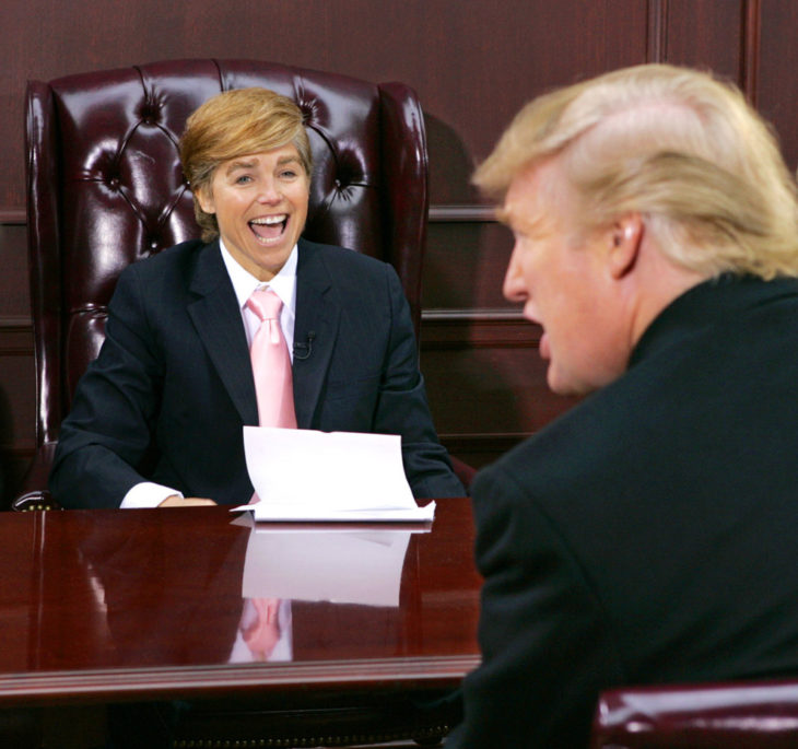 trump y su imitadora katie couric 2004