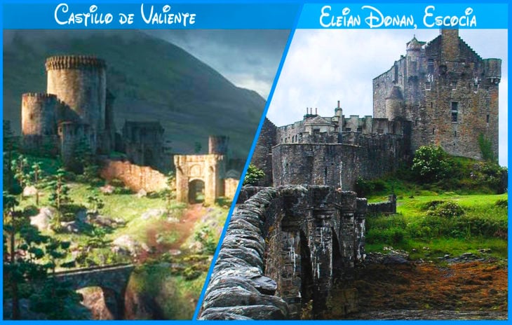 castillo de brave real y de disney