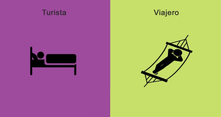 diferencias viajero y turistas dormir 