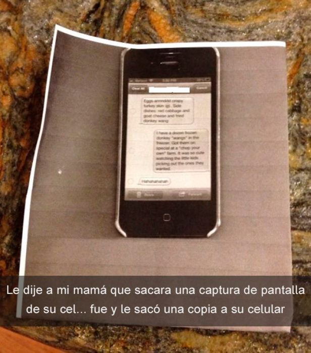 mamá copia su celular