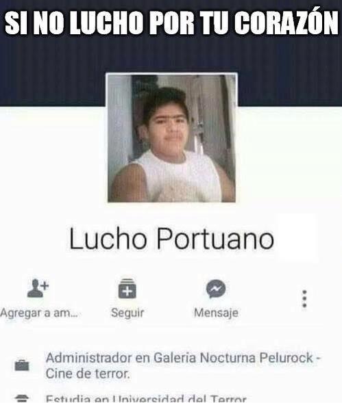 Nombres graciosos facebook - lucho portuano