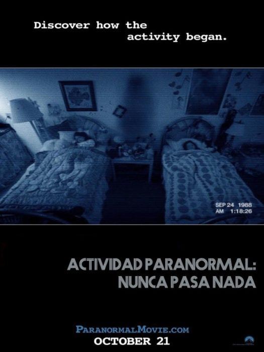 actividad paranormal nunca pasa nada
