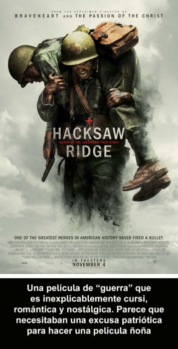 Crítica cruel Hacksaw Ridge