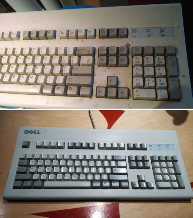 teclado limpieza