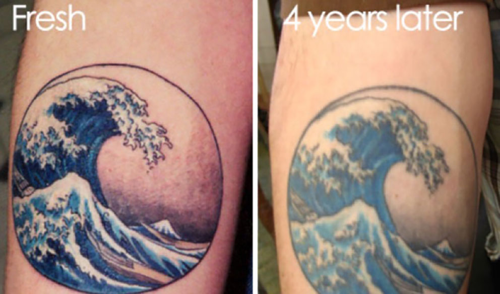 15 tatuajes antes y después del paso del tiempo