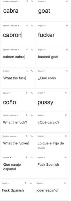 imagend e traductor de groserías en google